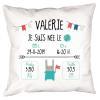 Décoration: Coussin nouveau-né personnalisé Décoration: Coussin nouveau-né personnalisé