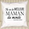 Décoration: Coussin personnalisé de la meilleure maman Décoration: Coussin personnalisé de la meilleure maman