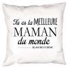 Décoration: Coussin personnalisé de la meilleure maman Décoration: Coussin personnalisé de la meilleure maman