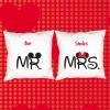 Décoration: Pack de coussins Mr et Mrs Décoration: Pack de coussins Mr et Mrs