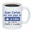 Mugs personnalisés: Tasse personnalisée 'J'aime mon papa' Mugs personnalisés: Tasse personnalisée 'J'aime mon papa'