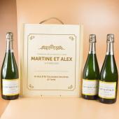 Coffret Champagne personnalisé pour couples