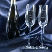  Flûtes de champagne personnalisées pour les mariés