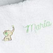 Serviette de bain pour enfant avec prénom brodé