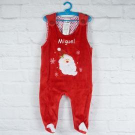 Barboteuse de Noël brodée pour bébé Barboteuse de Noël brodée pour bébé