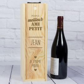 Boîte de bouteilles de vin pour le meilleur compagnon Boîte de bouteilles de vin pour le meilleur compagnon