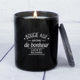 Bougie gravée 'Aromes de bonheur' Bougie gravée 'Aromes de bonheur'