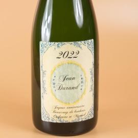 Bouteille de champagne anniversaire vintage Bouteille de champagne anniversaire vintage