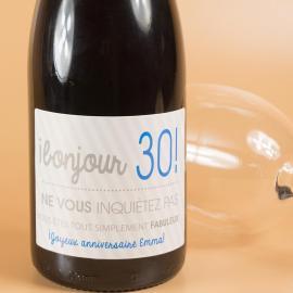 Bouteille de vin du 30e anniversaire Bouteille de vin du 30e anniversaire