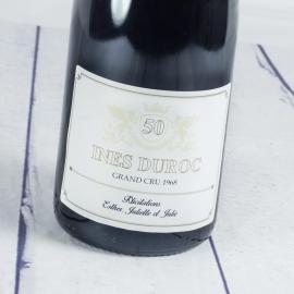 Bouteille de vin pour le 50e anniversaire Bouteille de vin pour le 50e anniversaire