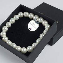 Bracelet en argent personnalisé avec médaille Bracelet en argent personnalisé avec médaille