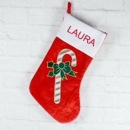 Chaussette de Noël brodée  Chaussette de Noël brodée