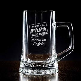 Chope de bière pour le Papa de l'année Chope de bière pour le Papa de l'année