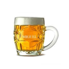 Chope à bière avec nom gravé  Chope à bière avec nom gravé