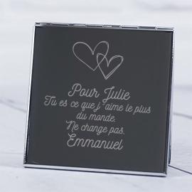 Miroir personnalisé gravé Miroir personnalisé gravé