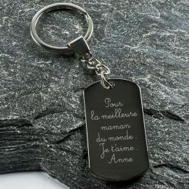 Porte-clé gravé avec votre écriture Porte-clé gravé avec votre écriture