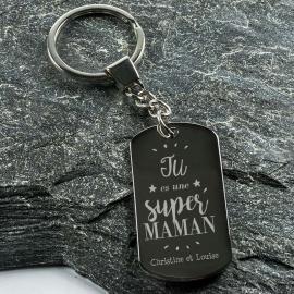 Porte clé personnalisé Tu es une maman géniale Porte clé personnalisé Tu es une maman géniale