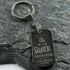 Porte-clés personnalisé Tu es un grand-père génial Porte-clés personnalisé Tu es un grand-père génial