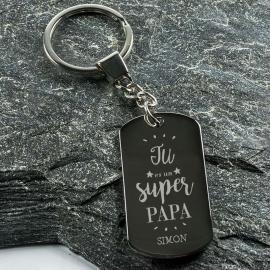 Porte-clés personnalisé Tu es un papa génial Porte-clés personnalisé Tu es un papa génial