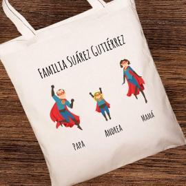 Sac fourre-tout super familial personnalisé Sac fourre-tout super familial personnalisé