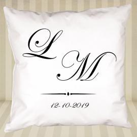 Coussin monogrammé personnalisé Coussin monogrammé personnalisé