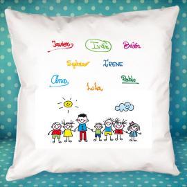Coussin personnalisé avec signatures pour professeur Coussin personnalisé avec signatures pour professeur