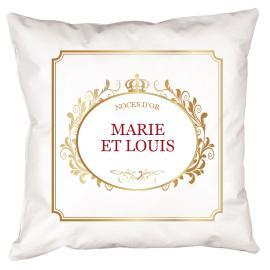 Coussin personnalisé pour les noces d'or Coussin personnalisé pour les noces d'or