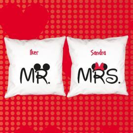 Pack de coussins Mr et Mrs Pack de coussins Mr et Mrs
