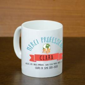 Tasse personnalisée Merci maitresse Tasse personnalisée Merci maitresse
