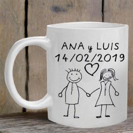 Tasse pour couple personnalisée Tasse pour couple personnalisée
