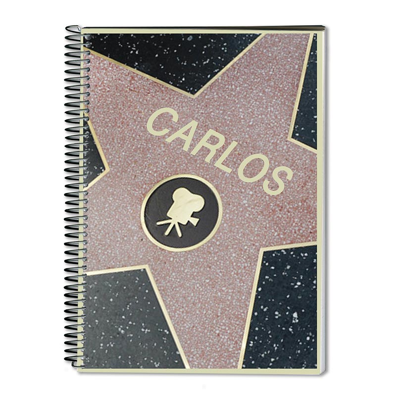 Cadeaux personnalisés: Cahiers: Carnet de notes personnalisé Star of Fame