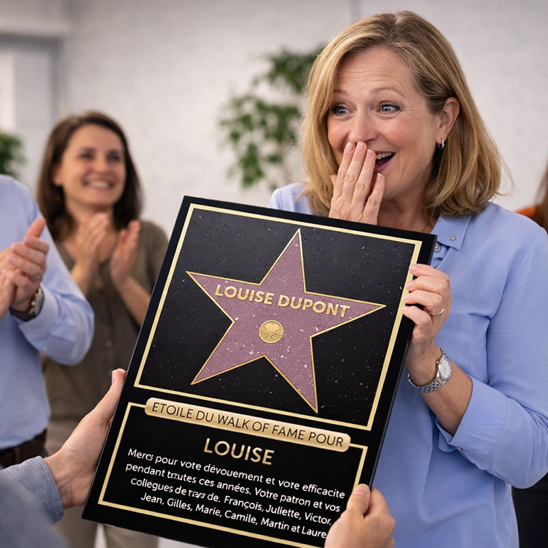 Cadeaux personnalisés: D&eacute;coration: 'Walk of fame' personalis&eacute;e