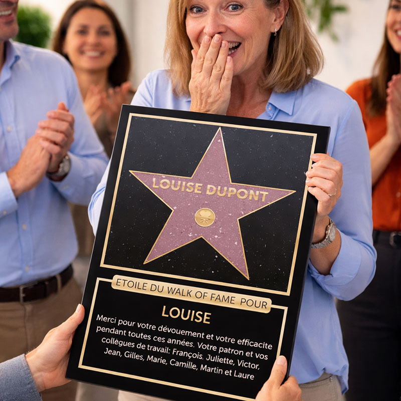 Cadeaux personnalisés: D&eacute;coration: 'Walk of fame' personalis&eacute;e