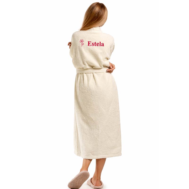 Cadeaux personnalisés: Peignoir brod&eacute; avec motif et nom: Peignoir brod&eacute; avec motif et nom