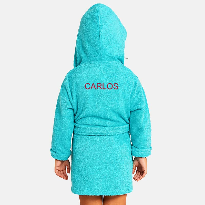 Cadeaux personnalisés: Peignoir brod&eacute; pour enfant avec capuche: Peignoir brod&eacute; pour enfant avec capuche