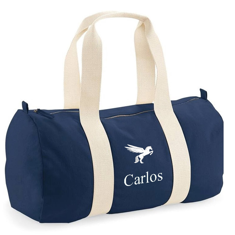 Cadeaux personnalisés: Cadeaux brodés: Sac de sport BIO brodé d'un motif