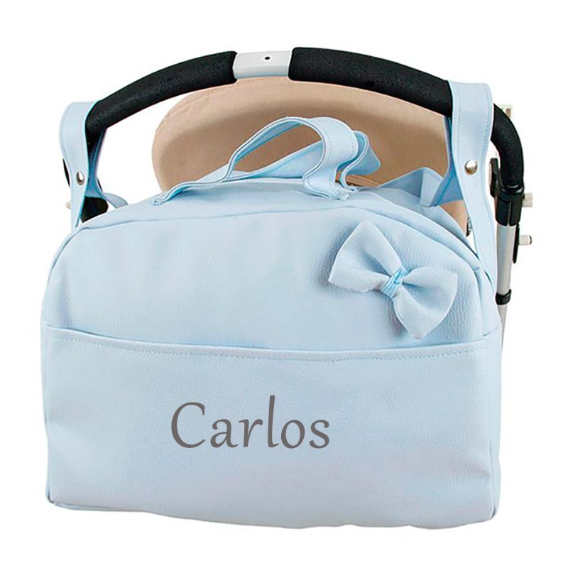 Cadeaux personnalisés: Cadeaux brodés: Sac pour poussette pour bébé avec prénom brodé