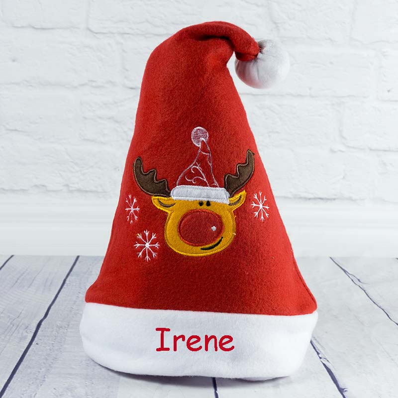 Cadeaux personnalisés: Décoration: Bonnet brodé Père Noël pour enfants