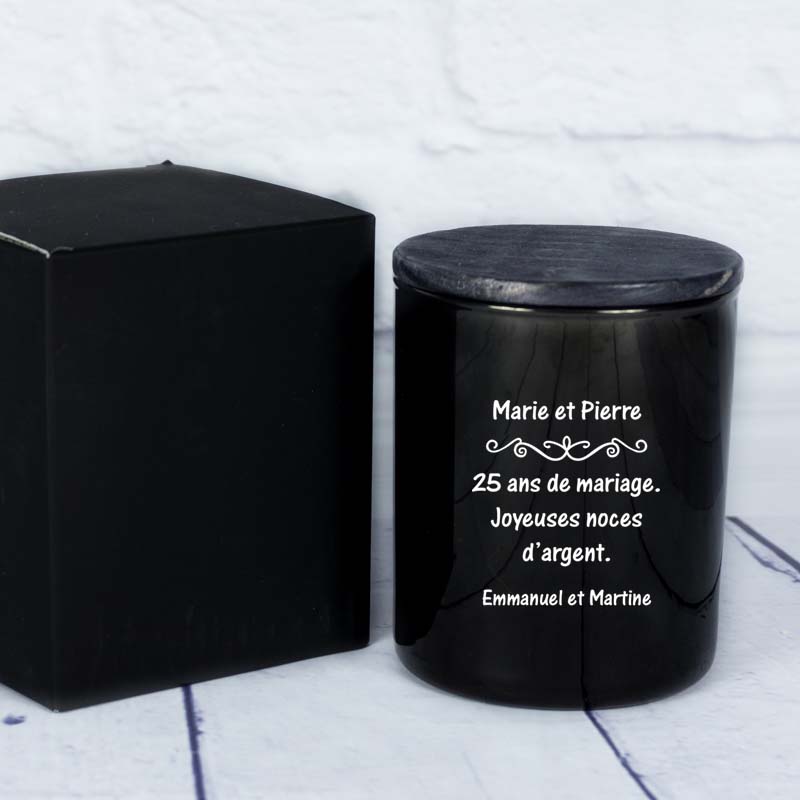 Cadeaux personnalisés: Bougies personnalisées: Bougie gravée avec dédicace