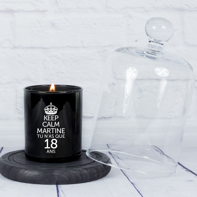 Cadeaux personnalisés: Bougies personnalisées: Bougie personnalisée 'Keep calm'