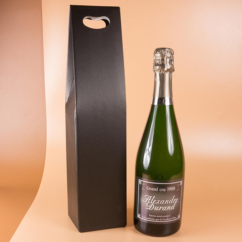 Cadeaux personnalisés: Boissons personnalisées: Bouteille de Champagne Grand Cru