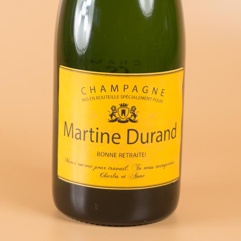 Bouteille de Champagne personnalisée 60 ans de mariage