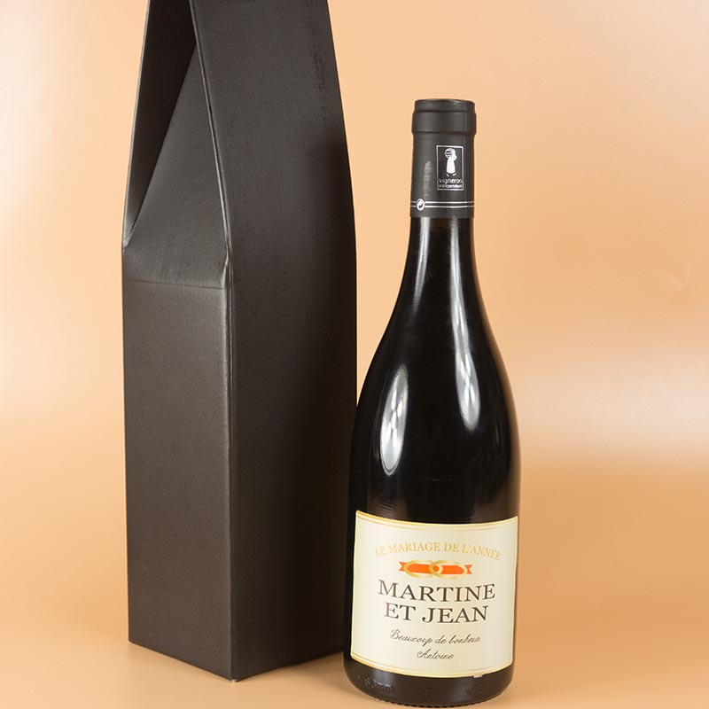 Cadeaux personnalisés: Boissons personnalisées: Bouteille de vin BIO personnalisée pour mariage