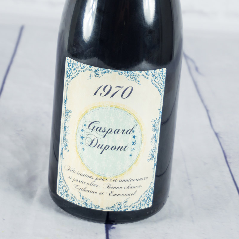 Étiquette pour bouteille Anniversaire vintage