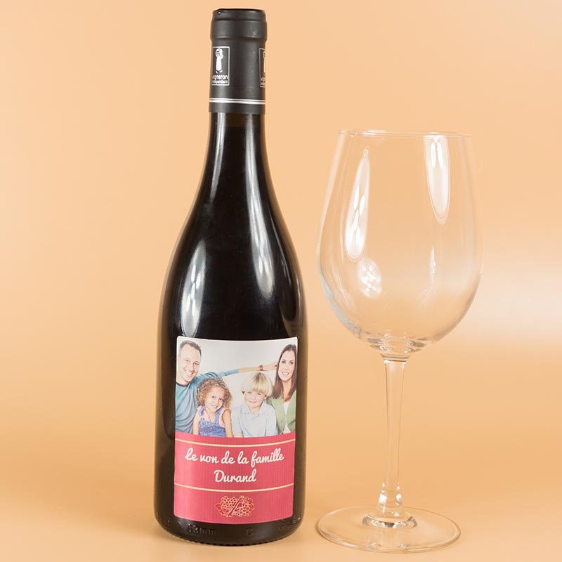 Cadeaux personnalisés: Boissons personnalisées: Bouteille de vin personnalisée