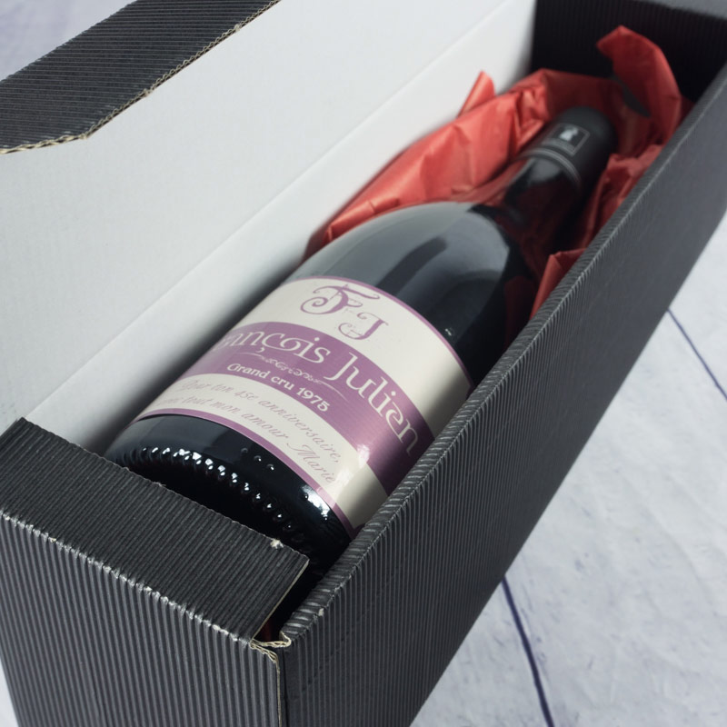 Cadeaux personnalisés: Boissons personnalisées: Bouteille de vin pour anniversaire