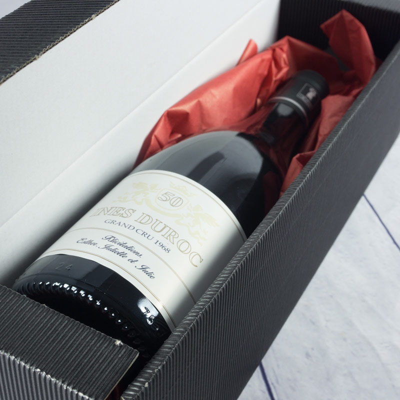 Cadeaux personnalisés: Boissons personnalisées: Bouteille de vin pour le 50e anniversaire
