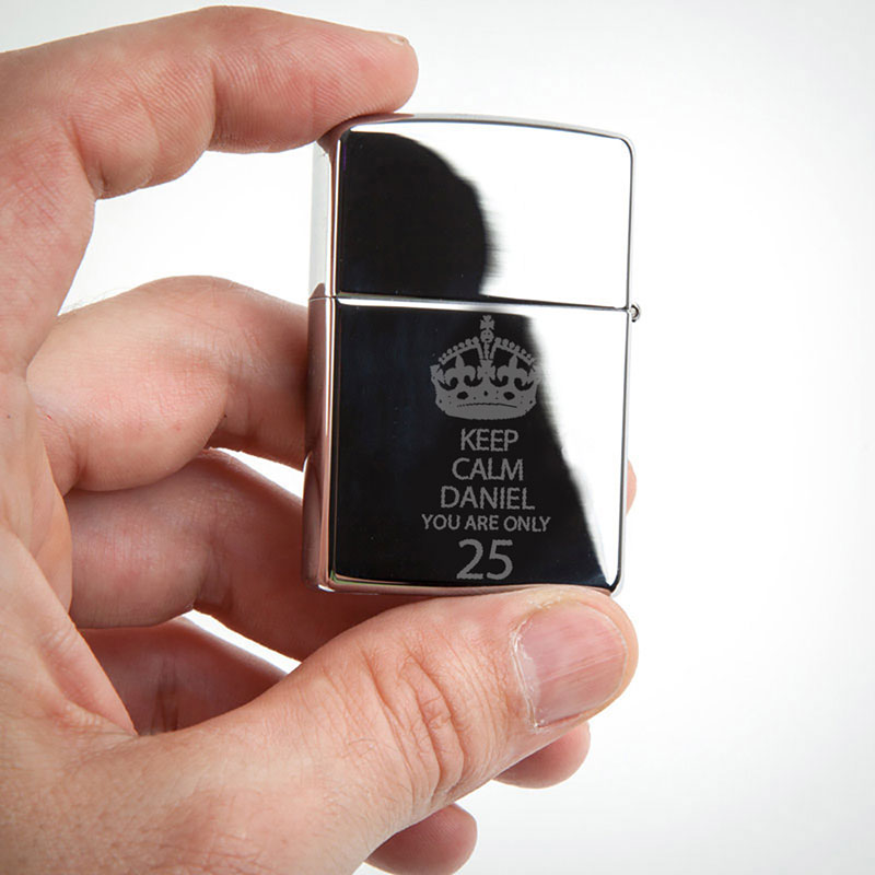 Cadeaux personnalisés: Cadeaux avec le nom: Briquet Zippo personnalisé KeepCalm