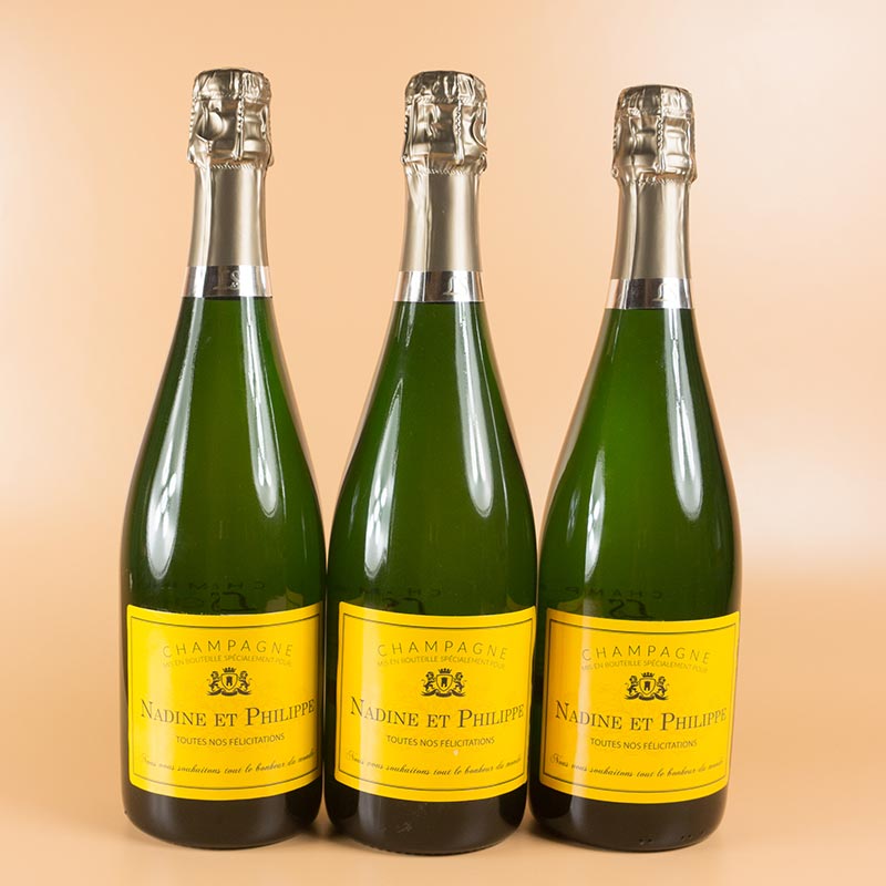 Cadeaux personnalisés: Kits cadeaux: Coffret bouteilles de champagne personnalisé