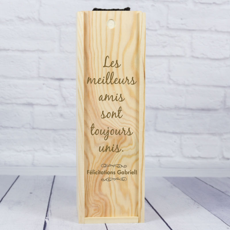 À Ma Meilleure Amie-Décoration En bois texte personnalisé